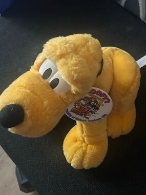 Disney Pluto Plush and Donald- Bright Yellow and Black Soft Toy